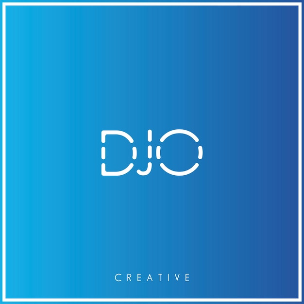 Djo Premium Vector Dernier Logo Design Créatif Logo Vecteur Illustration Logo Monogramme Minimal