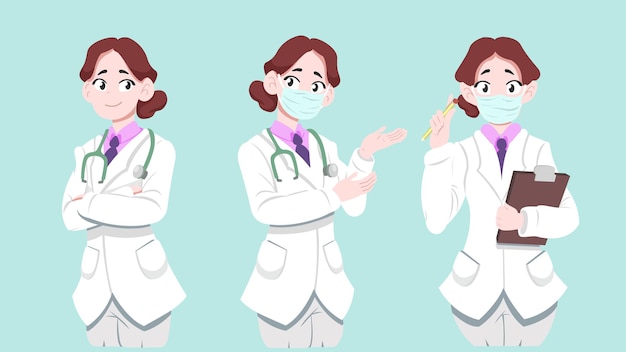 Docteur mignon et beau