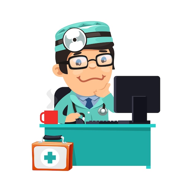 Docteur à Son Bureau