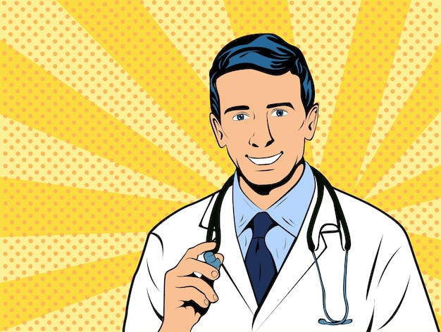 Docteur thérapeute avec stéthoscope