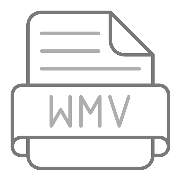 Vecteur un document blanc avec le mot wm dessus