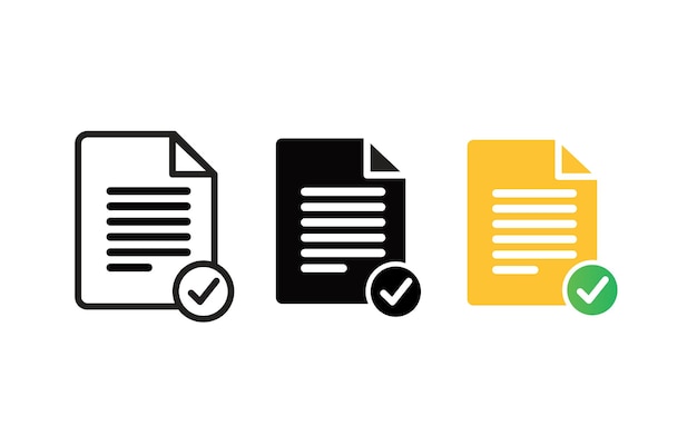 Document avec marque de vérification