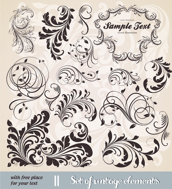 document de typographic carte florale de mariage