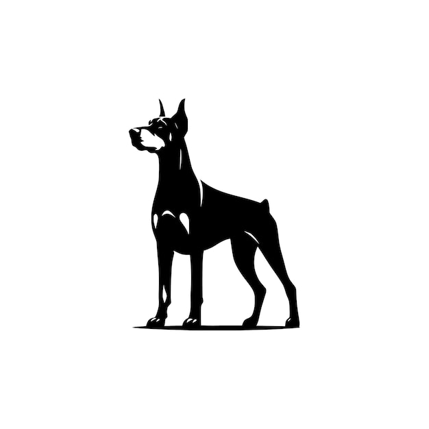 Vecteur dog silhouette
