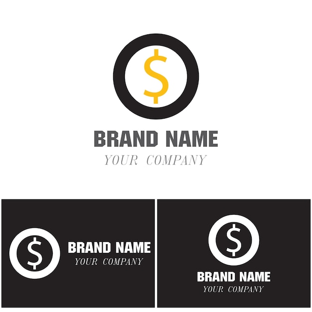 Dollar Logo Template vecteur symbole nature