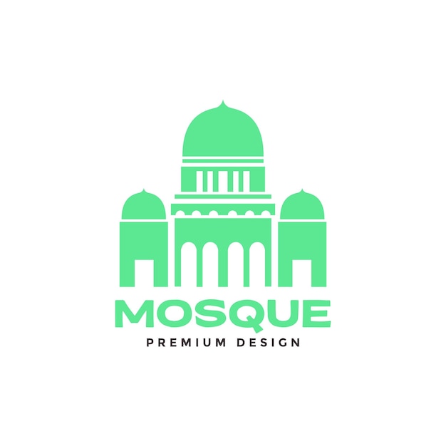 Vecteur dôme mosquée groupe logo design vecteur graphique symbole icône signe illustration idée créative