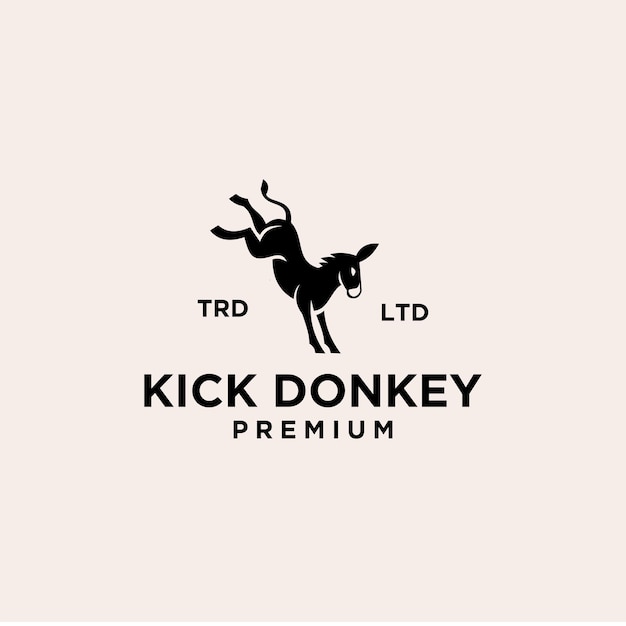 Donkey kick premium logo vintage