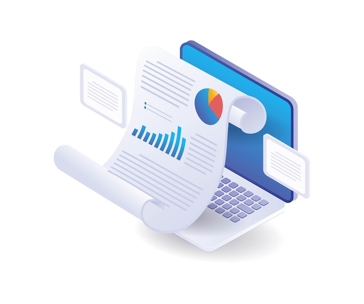 Vecteur données d'analyse de l'entreprise