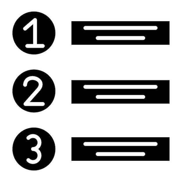 Donner la priorité à l'illustration noire unie du glyphe