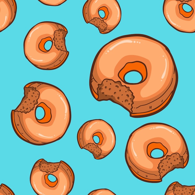 Donuts Seamless Illustration Vectorielle