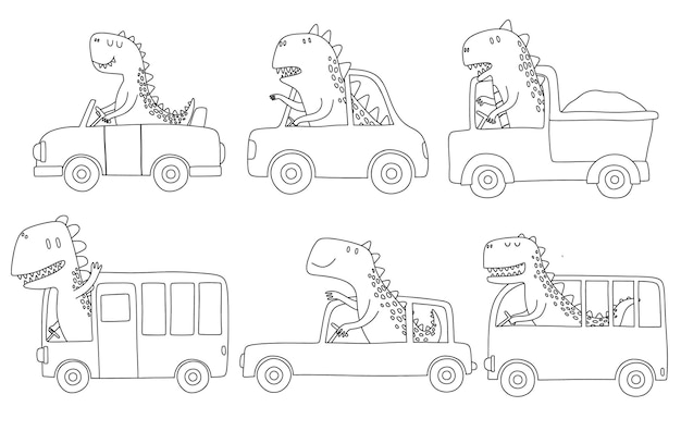 Dinosaure de voiture –