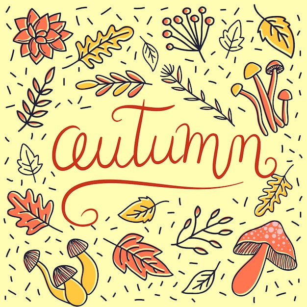 Doodle Fond D'automne