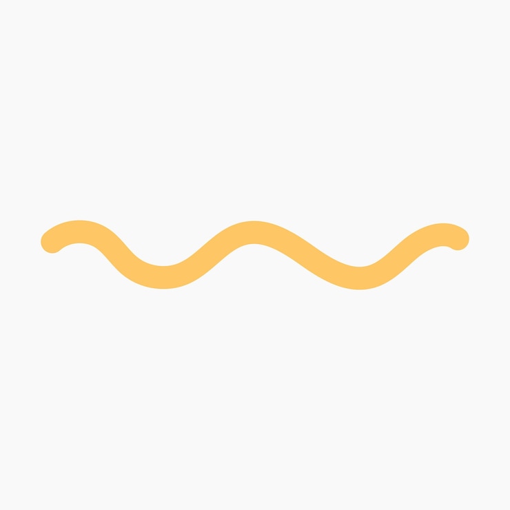 Vecteur doodle de ligne ondulée