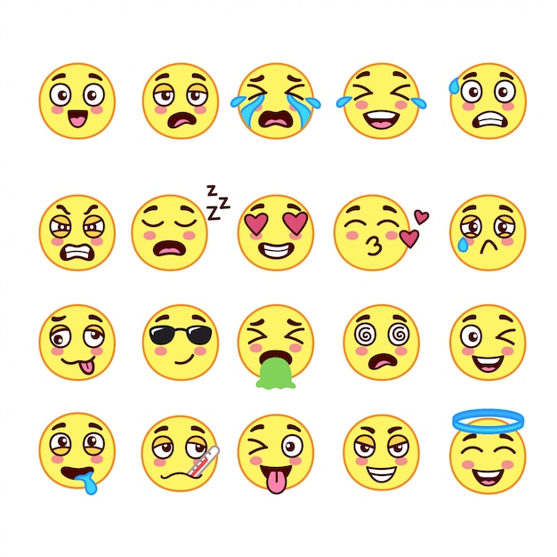 Doodle mignon emoji
