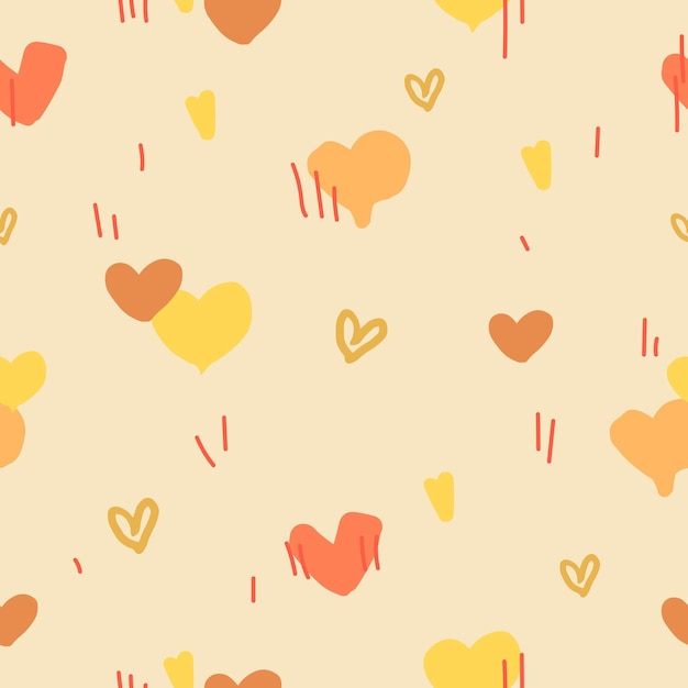 Doodle Motif Jaune