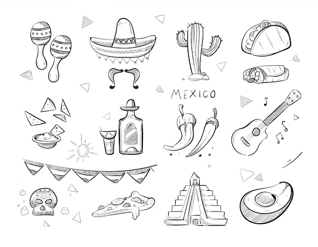 Doodle Nourriture Mexicaine, Tequila