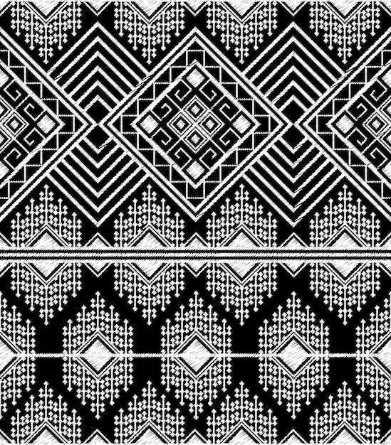 Doodle Tribal Aztec Seamless Pattern