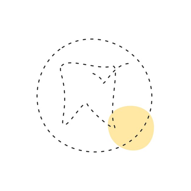 Dotted Line Save Icon Minimalist Representation of File Preservation