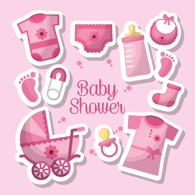 douche de bébé heureuse