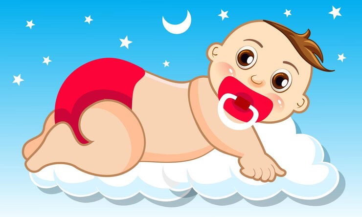 Vecteur les doux rêves de bébé
