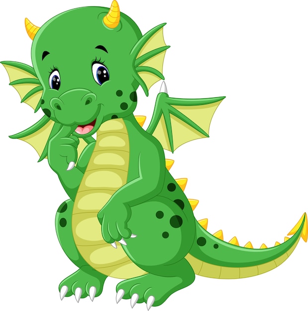 Dragon de dessin animé mignon