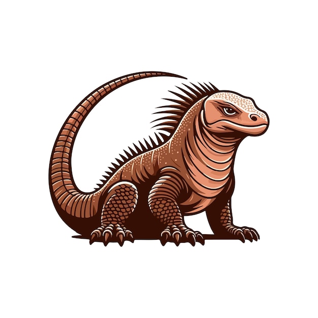 Vecteur dragon de komodo image générée par ai