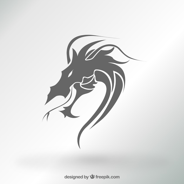 Vecteur dragon de logo