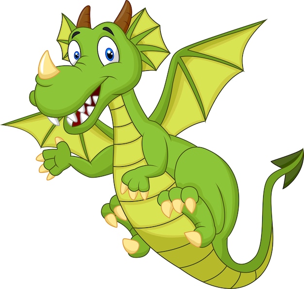 Dragon mignon de bande dessinée