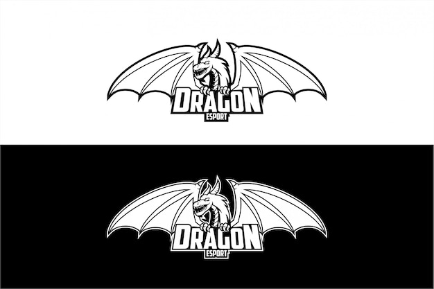 Dragon Noir Et Blanc