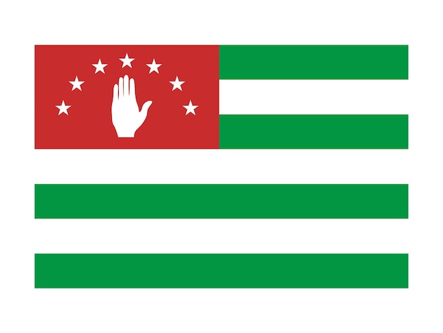 Drapeau de l'Abkhazie icône du drapeau mondial drapeau national officiel drapeau international
