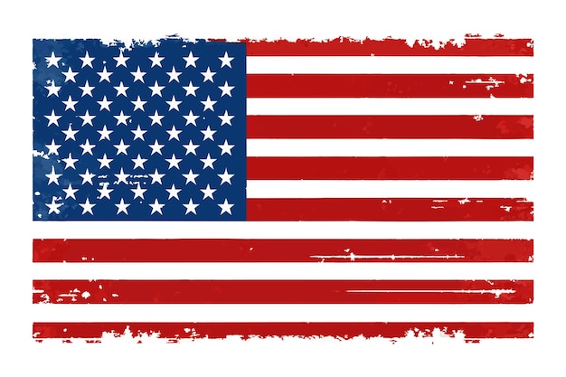 Le drapeau américain en détresse