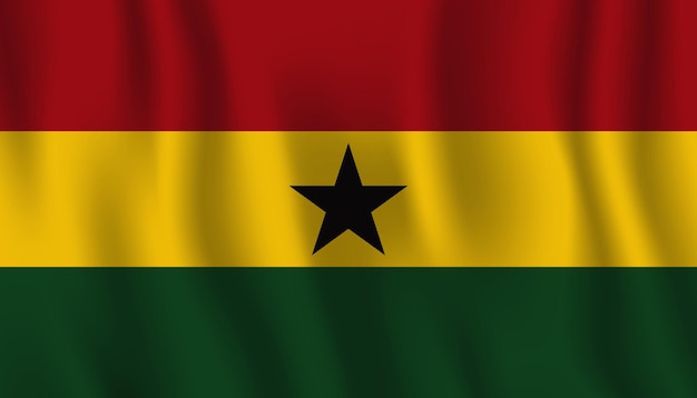 Un Drapeau Animé Pour La République Du Ghana