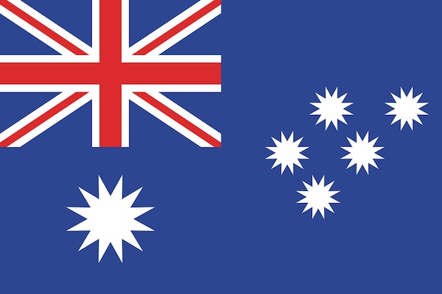 Vecteur drapeau australien