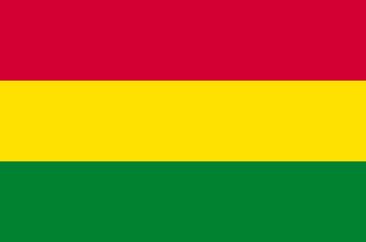 Vecteur le drapeau bolivien agitant la texture de fond du drapeau national de la bolivie