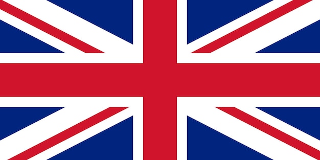 Drapeau Britannique Fond Solide Illustration Vectorielle Pour Le Design