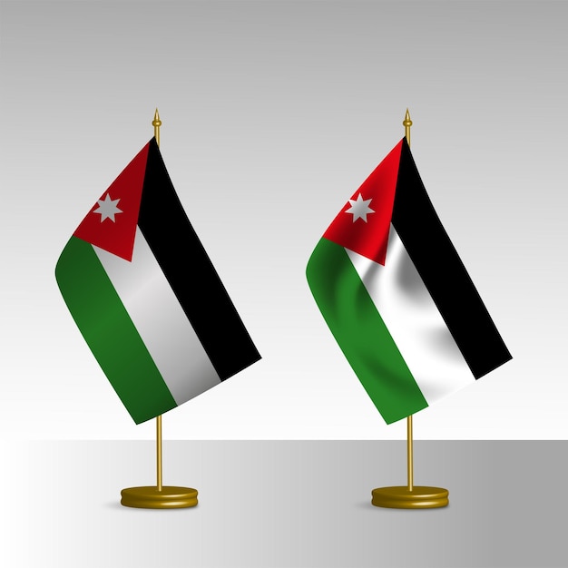 Drapeau de bureau Jordanie