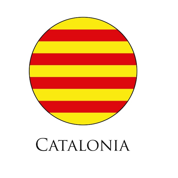 Vecteur drapeau de la catalogne