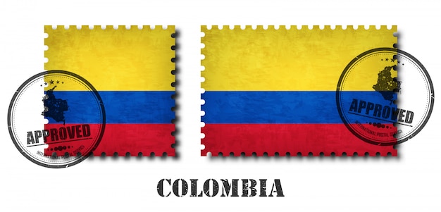 Drapeau De La Colombie Ou Drapeau Colombien Modèle