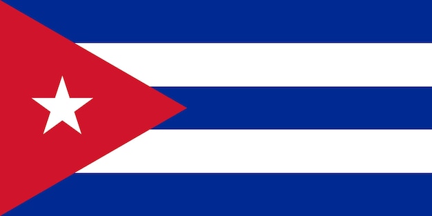 Drapeau De Cuba Illustration Vectorielle