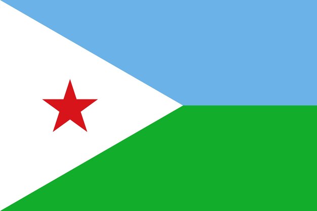 Drapeau de Djibouti Flag Nation