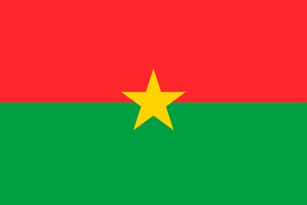 Vecteur drapeau du burkina faso illustration vectorielle