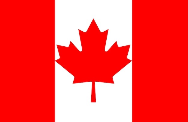 Drapeau du Canada. Illustration vectorielle