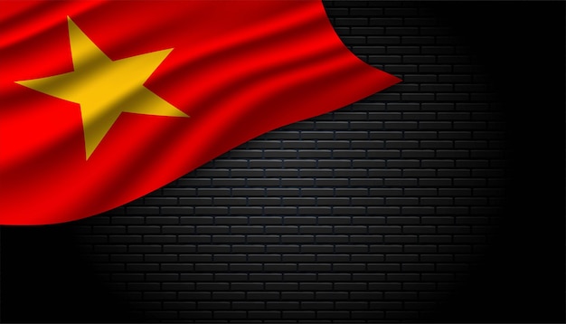 Drapeau Du Fond Du Vietnam.