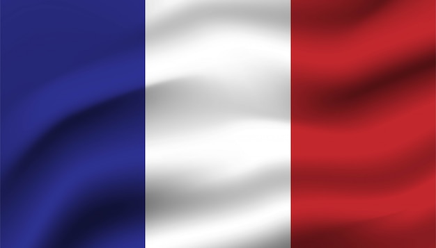 Drapeau Du Fond De La France.