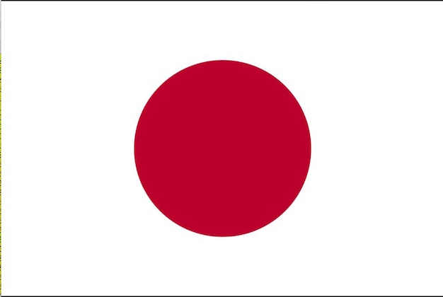 Vecteur drapeau du japon drapeau de la nation vecteur illustration