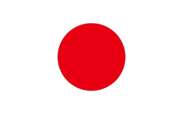 Drapeau du Japon grand pays asiatique