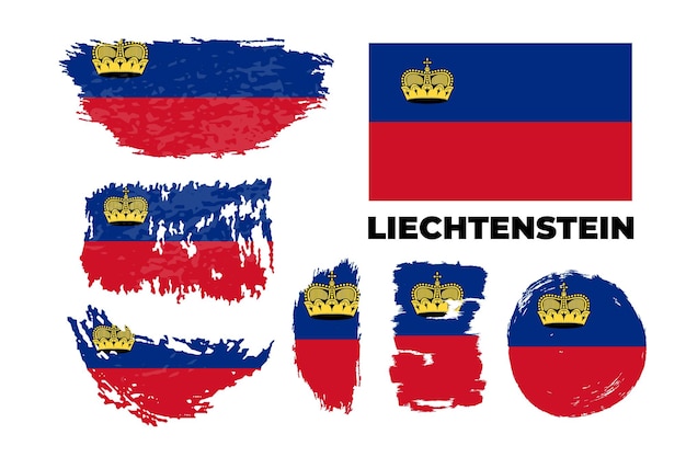 Drapeau du Liechtenstein Principauté du Liechtenstein Modèle de conception du prix