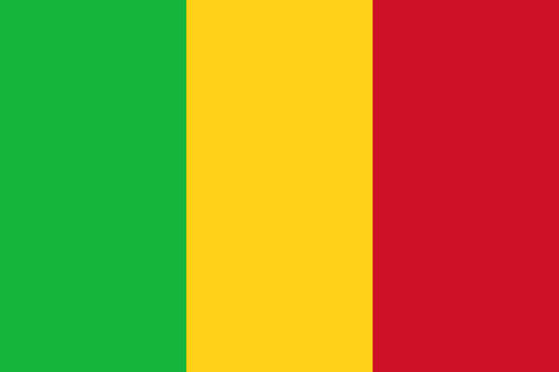 Drapeau Du Mali Drapeau De La Nation Vecteur Illustration