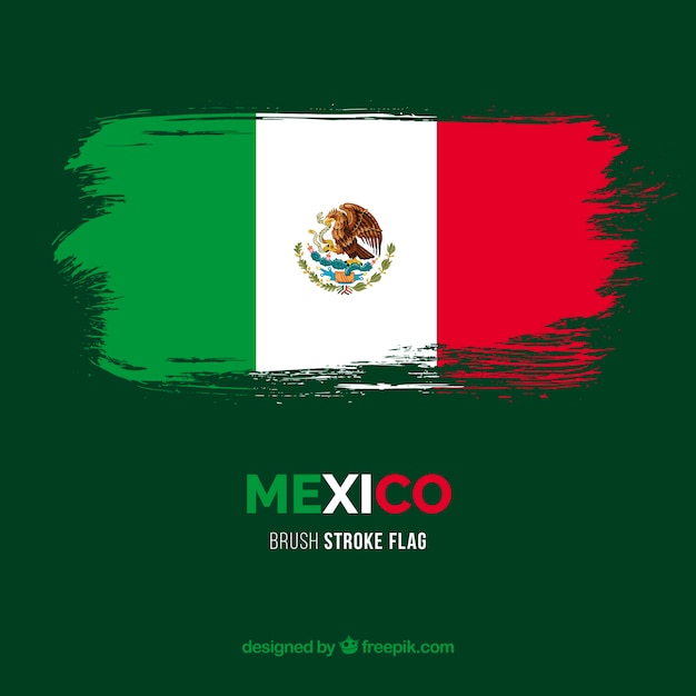 Vecteur drapeau du mexique