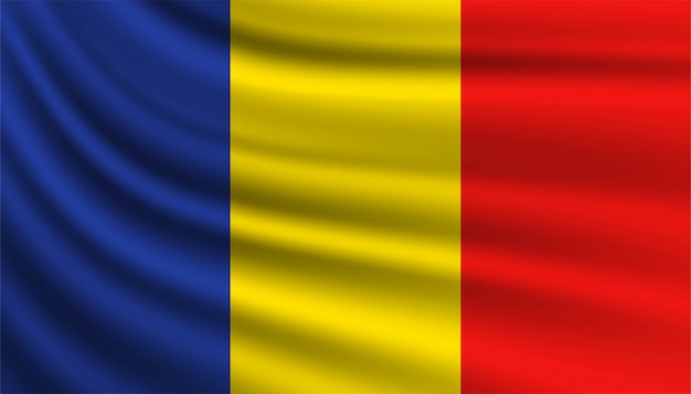 Drapeau du modèle de fond de la Roumanie.